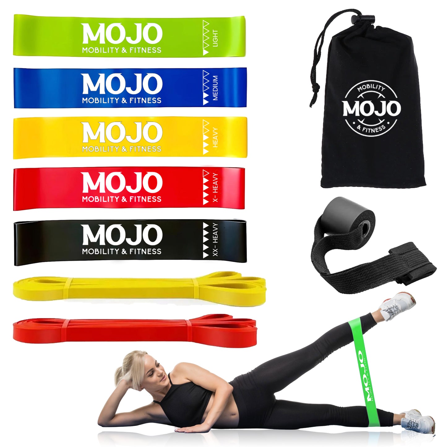 Full Body Resistance Band Set (With Door Anchor)