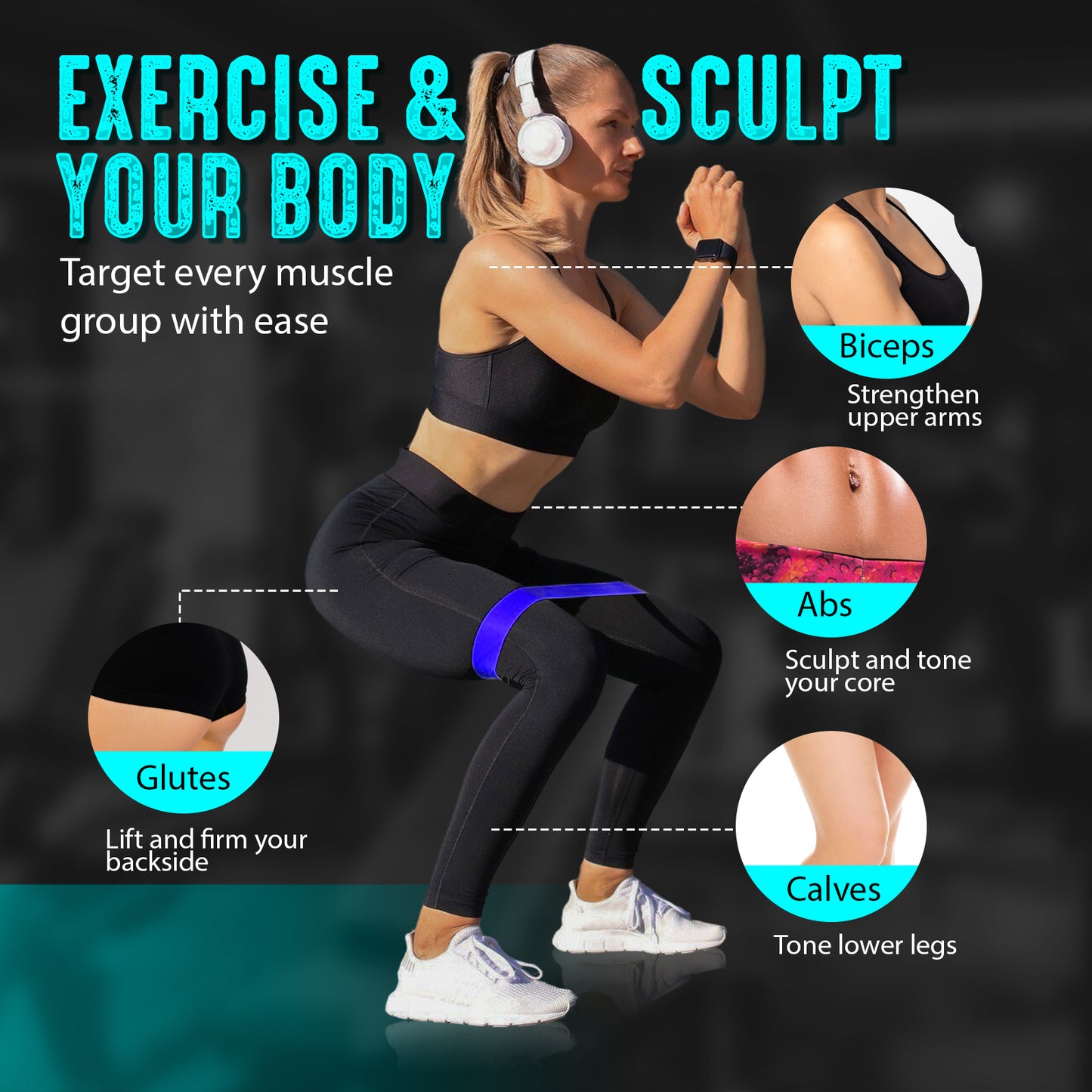 Full Body Resistance Band Set (With Door Anchor)